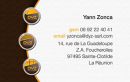 DYZ sarl - Carte visite verso